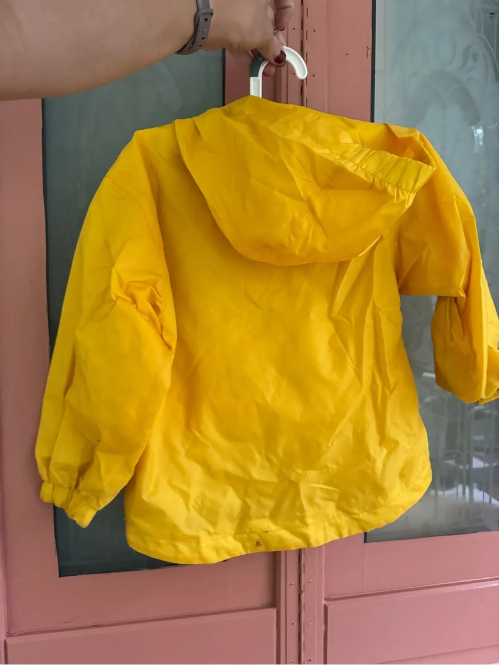 OshKosh B'gosh Classic Yellow Kids Hooded Rain Jacket 4/5 T
